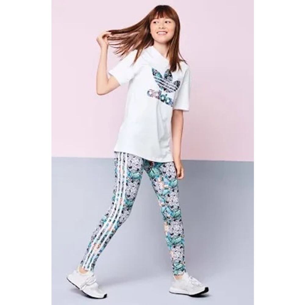 Adidas Leggings sz S (9-10) Girls' Zoo Leggings Fun Print Leggings